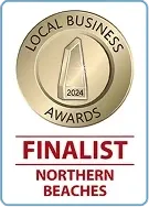 Local Business Awards 2024 Finalist, Northern Beaches